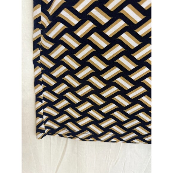 Michael Kors Cold Shoulder Geometric Pattern Dress – Women's Size Large - Picture 10 of 12